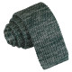 Melange Plain Speckled Knitted Skinny Tie