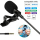 Clip-on Lapel Mini Lavalier 3.5mm Mic Microphone for Mobile Phone PC Recording