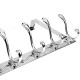 Over The Door Hanger Hooks Coat Rack Towel Hook Holder - Silver