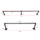 Wall Mounted Clothes Rail Industrial Pipe Clothes Rails 100.9 cm - Black