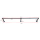 Wall Mounted Clothes Rail Industrial Pipe Clothes Rails 181.5 cm - Black