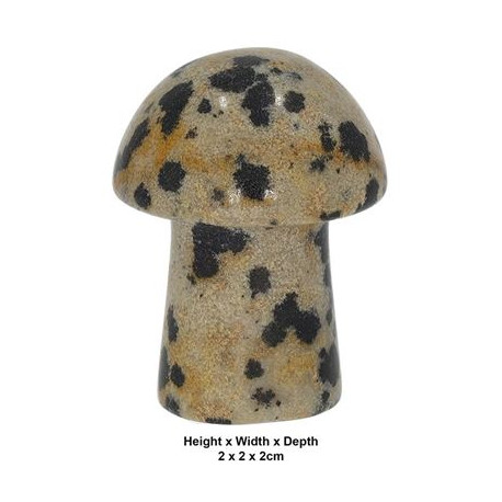 Jasper Dalmation Carved & Polished Mushroom