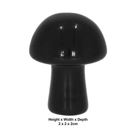 Obsidian Carved & Polished Mushroom