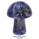 Sodalite Carved &amp; Polished Mushroom