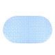 PVC Bathroom Mat Non Slip Bath Shower Mats Strong Suction - Blue