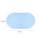 PVC Bathroom Mat Non Slip Bath Shower Mats Strong Suction - Blue