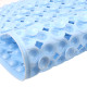 PVC Bathroom Mat Non Slip Bath Shower Mats Strong Suction - Blue