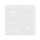 10pcs 3D Tile Brick Wall Sticker Waterproof Foam Panel Self-adhesive Wallpaper - White