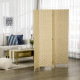 4-Panel Room Dividers, Wave Fibre Freestanding Folding Privacy Screen Panels, Partition Wall Divider for Indoor Bedroom Office, 