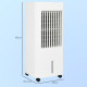 Portable 3-in-1 Air Cooler with 5 Litre Capacity, Oscillation, LED Display, Remote, 15 Hour Timer, Evaporative Air Cooler Fan wi