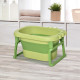 Foldable Baby Bathtub, with Stool - Green