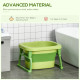 Foldable Baby Bathtub, with Stool - Green