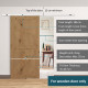 6FT Modern Sliding Barn Door Closet Hardware Track Kit Track System Unit for Single Wooden Door