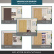 6FT Modern Sliding Barn Door Closet Hardware Track Kit Track System Unit for Single Wooden Door