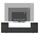 16 LED Light TV Stand, with Storage - High Gloss Grey