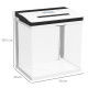 PawHut 13L Glass Aquarium Fish Tank with Filter, LED Lighting, for Betta, Guppy, Mini Parrot Fish, Shrimp, 29 x 20 x 30.5cm