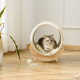 PawHut Raised Cat House, with Scratcher - Beige