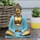 Teal &amp; Gold Buddha - Medium