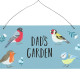 Dad&#039;s Garden British Garden Birds Sign