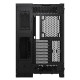 Corsair 6500X Dual Chamber Gaming Case w/ Glass Side &amp; Front, ATX, Mesh Panels, USB-C, Asus BTF Compatible, Black