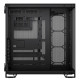 Corsair 6500X Dual Chamber Gaming Case w/ Glass Side &amp; Front, ATX, Mesh Panels, USB-C, Asus BTF Compatible, Black