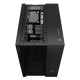 Corsair 6500X Dual Chamber Gaming Case w/ Glass Side &amp; Front, ATX, Mesh Panels, USB-C, Asus BTF Compatible, Black