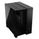 Corsair 6500X Dual Chamber Gaming Case w/ Glass Side &amp; Front, ATX, Mesh Panels, USB-C, Asus BTF Compatible, Black