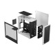 Fractal Design Focus 2 (White TG) Gaming Case w/ Clear Glass Window, ATX, 2 Fans, Mesh Front, Innovative Shroud System