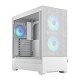 Fractal Design Pop Air RGB (White TG) Gaming Case w/ Clear Glass Window, ATX, Hexagonal Mesh Front, 3 RGB Fans &amp; ARGB Controller