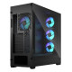 Fractal Design Pop XL Air RGB (Black TG) Gaming Case w/ Clear Glass Window, E-ATX, Hexagonal Mesh Front, 4 RGB Fans &amp; RGB Contro