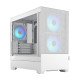 Fractal Design Pop Mini Air RGB (White TG) Gaming Case w/ Clear Glass Window, Micro ATX, Hexagonal Mesh Front, 3 RGB Fans &amp; ARGB