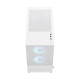 Fractal Design Pop Mini Air RGB (White TG) Gaming Case w/ Clear Glass Window, Micro ATX, Hexagonal Mesh Front, 3 RGB Fans &amp; ARGB