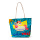 Canvas Beach Bag - Vacation Vibes Unicorn