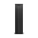 Designer Flat Panel Radiators Matt Black 1600mm x 420mm