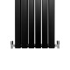 Designer Flat Panel Radiators Matt Black 1600mm x 420mm