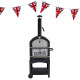 Outdoor Pizza Oven, Rain Cover &amp; Union Jack Bunting