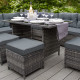 Rattan Corner Set - Grey