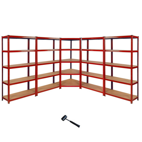 Z-Rax 90cm Corner Racking Bundle: Corner Shelving & 4 Garage Racking Bays