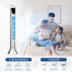 36&#039;&#039; Freestanding Tower Fan, 3 Speed 3 Mode, 7.5h Timer, 70 Degree Oscillation, LED Panel, 5M Remote Controller, Silver