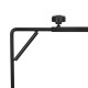 PawHut 86-129Hcm Adjustable Height and Length Reptile Lamp Stand Holder with Hook Hanging, Base - Black