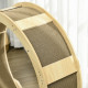 PawHut Cat Wheel with Brake, Scratching Pads - Oak Tone