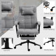 Vinsetto Office Chair, 6 Point Massage Desk Chair, Computer Chair with Footrest &amp; Head Pillow, 360° Swivel Recliner Chair for Ho