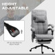 Vinsetto Office Chair, 6 Point Massage Desk Chair, Computer Chair with Footrest &amp; Head Pillow, 360° Swivel Recliner Chair for Ho