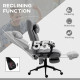 Vinsetto Office Chair, 6 Point Massage Desk Chair, Computer Chair with Footrest &amp; Head Pillow, 360° Swivel Recliner Chair for Ho