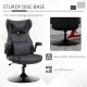 Vinsetto Video Game Chair with Lumbar Support, Racing Style Home Office Chair, Computer Chair with Swivel Base, Flip-up Armrest 