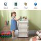 Three-Tier Kids Storage Boxes, with Three Drawers - White