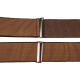 Brown Braces Strap 50mm Wide Heavy Duty Suspenders Adjustable Unisex