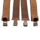 Brown Braces Strap 50mm Wide Heavy Duty Suspenders Adjustable Unisex