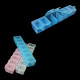 Plastic Pill Tablet Box 7 Days Medicine Organiser 15 x 2 cm - Random Colour