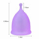 35ml Medical Grade Silicone Menstrual Cup Reusable Lady Cup - Purple